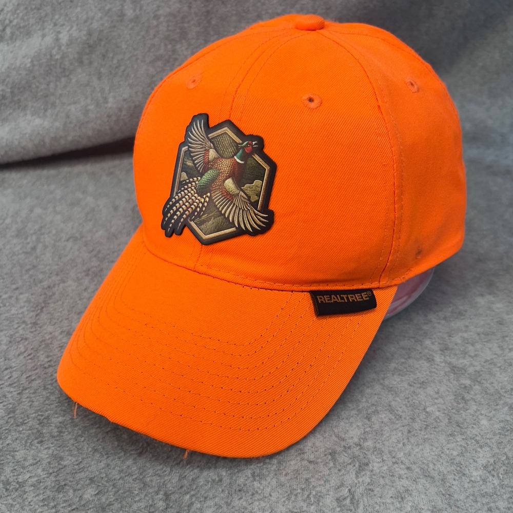Pheasant Patch Mens Orange Realtree Paramount Outdoors Hunting Hat Adjustable OS